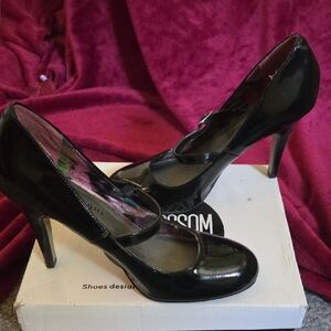 Madden Girl Shiny Black Heels